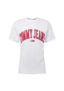 Tommy Jeans, Herren Shirt, Nachtblau / Hellrot / Weiß