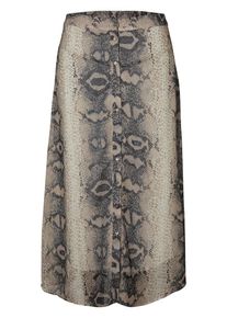 Pieces, Damen Rock, Beige / Hellbeige / Grau