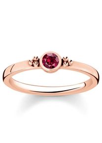 Thomas Sabo, Damen Fingerring 'Royalty Roter Stein, TR2154-540-10', Rosegold / Rot