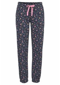 Vivance, Damen Dreams Lange Hose allover gemustert, Dunkelblau