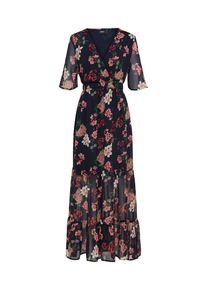 Object, Damen Kleid, Navy / Rosa / Rot / Weiß