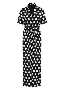 Selected Femme, Damen Jumpsuit, Schwarz / Weiß