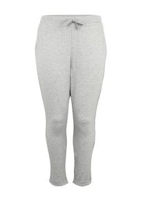 Urban Classics Curvy, Damen Hose 'Open Edge Terry Turn Up Pants', Graumeliert