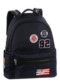Superdry, Damen Cityrucksack 'MIDI', Navy / Rot / Weiß