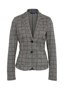 Tom Tailor, Damen Blazer, Rauchgrau / Dunkelgrau / Schwarzmeliert