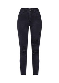 Missguided, Damen Jeans 'HIGHWAISTED AUTHENTIC RIPPED SKINNY', Schwarz