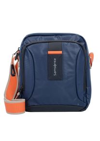 Samsonite, Damen Umh&auml;ngetasche, Blau / Dunkelorange