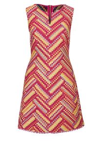 All Yours, Damen Etuikleid, Hellblau / Gelb / Orange / Rot