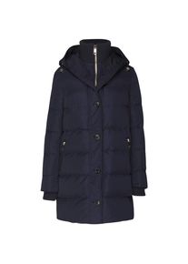 Tommy Hilfiger, Damen Mantel 'COBY RIB KNIT DOWN COAT', Nachtblau