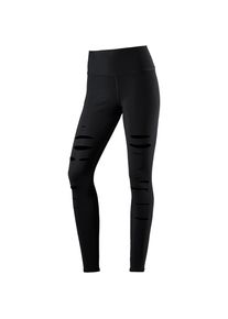 Alo Yoga, Damen Tights 'HIGH-WAIST RIPPED WARRIOR', Schwarz