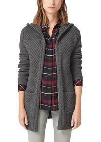 s.Oliver RED LABEL, Damen Strickjacke, Graumeliert