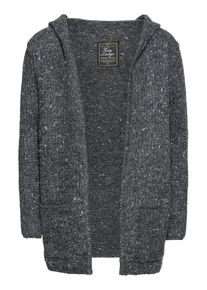 Key Largo, Herren Strickjacke 'MST TERENCE HILL', Dunkelgrau