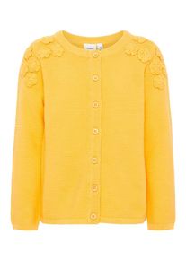 name it, M&auml;dchen Strickjacke, Limone