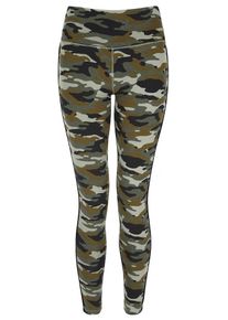YOGISTAR.COM, Damen Leggings 'flow With It', Gr&uuml;n / Khaki / Oliv