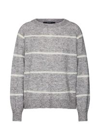 Véro Moda VERO MODA, Damen Pullover 'ERYN', Graumeliert / Weiß