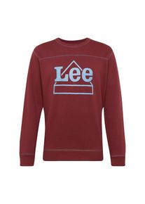Lee, Herren Sweatshirt 'GRAPHIC SWS', Hellblau / Merlot