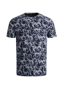 Jack & Jones JACK & JONES, Herren T-Shirt, Navy / Graumeliert