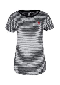 Q/S Designed By, Damen Ringelshirt, Schwarz / Wei&szlig;
