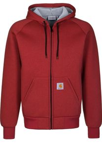 Carhartt Work In Progress Carhartt WIP, Herren Sweatjacke 'Car Lux', Karminrot