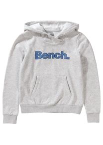 Bench, M&auml;dchen Pullover mit Kapuze f&uuml;r M&auml;dchen, Blau / Hellgrau