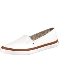 Tommy Hilfiger, Damen Slipper 'Kesha', Braun / Weiß