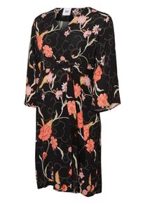 MAMALICIOUS, Damen Umstandskleid 'MLORIENTAL', Mischfarben / Koralle / Schwarz