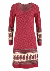 Boysen's BOYSEN'S, Damen Jerseykleid, Creme / Rot / Schwarz