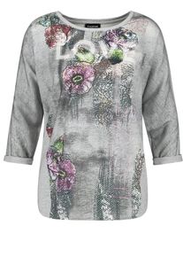 Taifun, Damen T-Shirt, Graumeliert