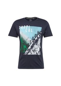 s.Oliver RED LABEL, Herren T-Shirt, Blau / Mischfarben