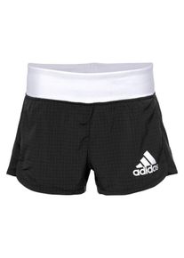 adidas Performance, Damen 2-in-1-Shorts, Schwarz / Weiß