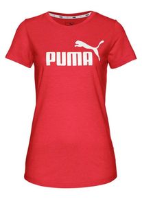 Puma, Damen T-Shirt 'HEATHER TEE', Rot / Wei&szlig;
