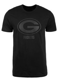 New Era, Herren T-Shirt 'Green Bay Packers', Schwarz