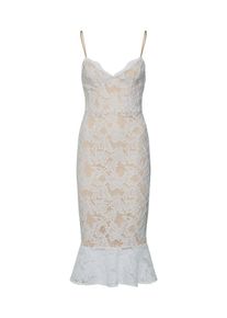 New Look, Damen Kleid '02.02 WW OCC LACE CONTRAST FISHTAIL MIDI P74', Weiß