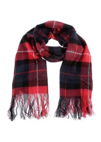 Tom Tailor, Damen Schal, Dunkelblau / Rot