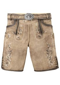 Kr&uuml;ger Buam Kr&uuml;ger Buam, Herren Trachtenlederhosekurz, Braun