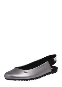 Tommy Jeans, Damen Sling-Ballerina 'SPORTY METALLIC', Silber