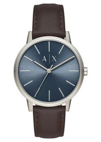 Emporio Armani, Herren Uhr, Navy / Schoko / Silber