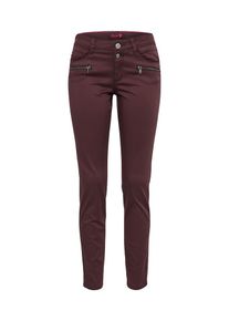 Street One, Damen 'QR Yulius Zip' Jeans, Weinrot