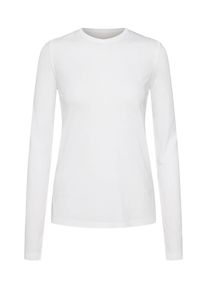 Review, Damen Shirt 'SUPER BASIC LS', Wei&szlig;