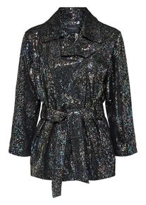 Selected Femme, Damen Lederjacke, Schwarz