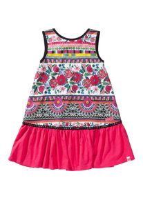 Desigual, Mädchen Jerseykleid 'Folklore', Mischfarben / Pink