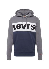 Levi's LEVI'S, Herren Sweatshirt 'COLORBLOCK HOODIE', Blaumeliert / Grau / Wei&szlig;