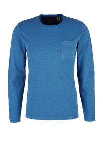 s.Oliver RED LABEL, Herren Longsleeve, Blaumeliert