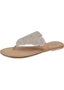 Bullboxer, Damen Zehentrenner, Hellbraun / Silber