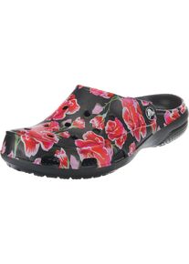 Crocs, Damen Clogs 'Freesail Graphic Clog W MRs/Blk', Rot / Schwarz