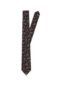 Jacques Britt, Herren Krawatte 'Custom Fit', Basaltgrau / Bordeaux