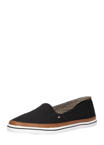 Tommy Hilfiger, Damen Slipper 'Kesha', Cognac / Schwarz / Weiß