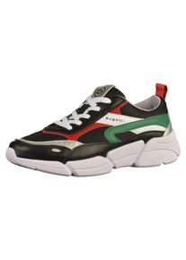 Bugatti, Damen Sneaker, Gr&uuml;n / Rot / Schwarz / Wei&szlig;