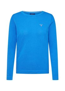 Gant, Damen Pullover 'COTTON PIQUE CREW', Royalblau