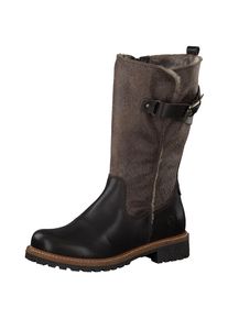 Tamaris, Damen Stiefel, Brokat / Dunkelbraun